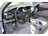 2010 BMW 5 Series 528i Sedan Gray Interior