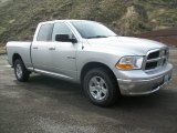 2010 Bright Silver Metallic Dodge Ram 1500 SLT Quad Cab 4x4 #72039972