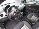 2012 Fiat 500 Sport Sport Tessuto Nero/Nero (Black/Black) Interior