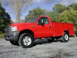 2005 Red Ford F350 Super Duty XL Regular Cab 4x4 Utility #72102210