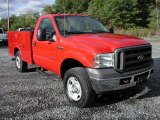 2005 Ford F350 Super Duty XL Regular Cab 4x4 Utility Front 3/4 View