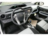2012 Toyota Prius c Hybrid Three Light Blue Gray/Black Interior