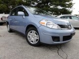 2012 Arctic Blue Metallic Nissan Versa 1.8 S Hatchback #72159942