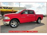 Flame Red Dodge Ram 1500 in 2012