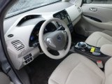 2011 Nissan LEAF SL Light Gray Interior