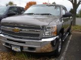 2012 Mocha Steel Metallic Chevrolet Silverado 1500 LT Extended Cab 4x4 #72203803