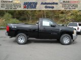 2013 Black Chevrolet Silverado 1500 LS Regular Cab 4x4 #72203888