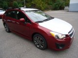 Camellia Red Pearl Subaru Impreza in 2013