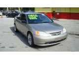 2003 Shoreline Mist Metallic Honda Civic LX Coupe #72204030