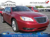 2013 Deep Cherry Red Crystal Pearl Chrysler 200 Limited Sedan #72246312