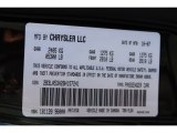 2008 Charger Color Code for Brilliant Black Crystal Pearl - Color Code: PXR