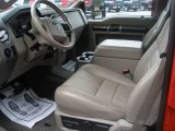 2009 Ford F250 Super Duty Lariat Crew Cab 4x4 Medium Stone Interior