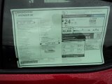 2013 Dodge Avenger SE Window Sticker