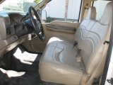 2001 Ford F450 Super Duty XL Crew Cab Dump Truck Medium Parchment Interior
