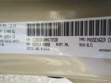 2010 Sebring Color Code for White Gold - Color Code: PWL