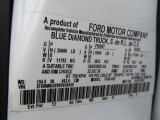 2008 F650 Super Duty Color Code for Oxford White - Color Code: YZ