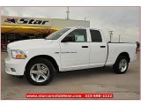 2012 Bright White Dodge Ram 1500 Express Quad Cab 4x4 #72245831