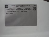 2013 Chevrolet Express Cutaway 3500 Moving Van Info Tag