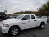 2012 Bright White Dodge Ram 1500 Express Quad Cab 4x4 #72245816