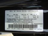 2010 MAZDA3 Color Code for Black Mica - Color Code: 16W