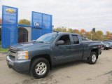 2009 Blue Granite Metallic Chevrolet Silverado 1500 LT Extended Cab 4x4 #72245557