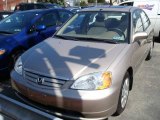 2002 Shoreline Mist Metallic Honda Civic EX Sedan #7220564