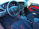 2013 Dodge Dart Rallye Black/Ruby Red Interior