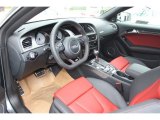 2013 Audi S5 3.0 TFSI quattro Coupe Black/Magma Red Interior