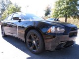 Pitch Black Dodge Charger in 2013