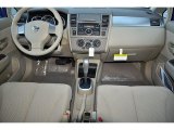 2012 Nissan Versa 1.8 S Hatchback Beige Interior