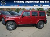 2013 Deep Cherry Red Crystal Pearl Jeep Wrangler Unlimited Rubicon 4x4 #72346700