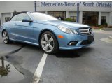 2011 Quartz Blue Metallic Mercedes-Benz E 550 Cabriolet #72346618