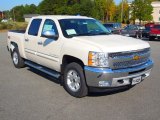 2013 White Diamond Tricoat Chevrolet Silverado 1500 LT Crew Cab 4x4 #72347101