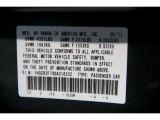 2013 Accord Color Code for Hematite Metallic - Color Code: G536M