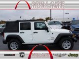 2012 Bright White Jeep Wrangler Unlimited Sport S 4x4 #72398398