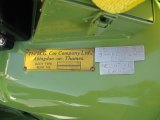 1952 MG TD Roadster Info Tag