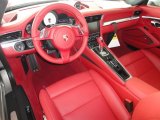2013 Porsche 911 Carrera S Coupe Carrera Red Natural Leather Interior