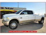 2012 Bright White Dodge Ram 3500 HD Laramie Longhorn Crew Cab 4x4 Dually #72470199