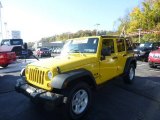 2008 Detonator Yellow Jeep Wrangler Unlimited X 4x4 #72470194