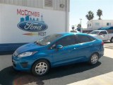 2013 Blue Candy Ford Fiesta SE Sedan #72521998