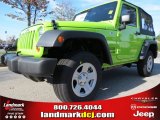 2013 Gecko Green Jeep Wrangler Sport 4x4 #72551323