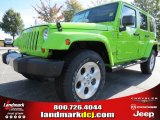 2013 Gecko Green Pearl Jeep Wrangler Unlimited Sahara 4x4 #72551317
