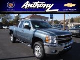 2013 Blue Granite Metallic Chevrolet Silverado 2500HD LT Extended Cab 4x4 #72551772