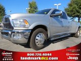 2012 Bright Silver Metallic Dodge Ram 3500 HD Laramie Crew Cab 4x4 Dually #72656614