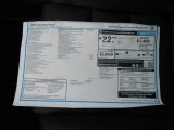 2013 Volkswagen Golf R 2 Door 4Motion Window Sticker