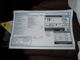 2013 Volkswagen Touareg VR6 FSI Lux 4XMotion Window Sticker