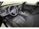 2013 BMW 7 Series 740i Sedan Black Interior