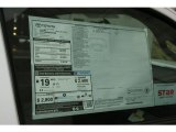 2013 Toyota Tacoma Regular Cab 4x4 Window Sticker