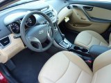 2013 Hyundai Elantra GLS Beige Interior
