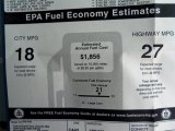 2010 Ford Taurus SEL Window Sticker